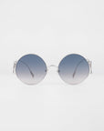 Diptych Sunglasses in Topaz. Front View. 