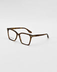 Azure Opticals, Brown. Side Image. 