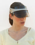 Cloud Visor, Sand. Image on model. 