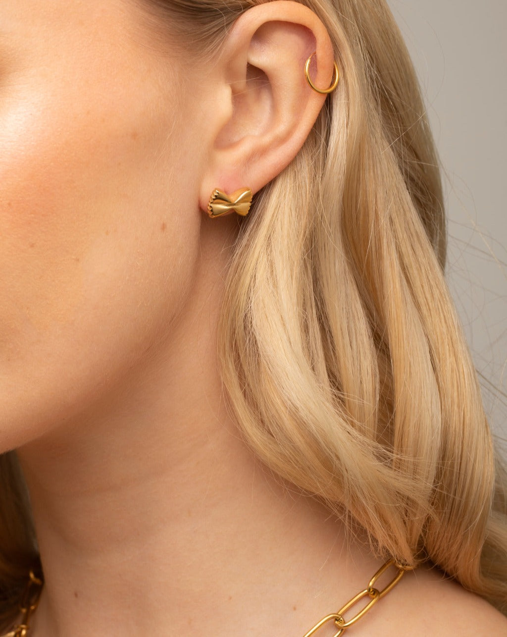 Farfalle Earrings Gold - FOR ART'S SAKE®